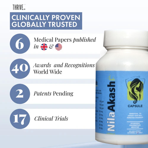 Nila Akash Women's Hair Growth Supplement, 60N Capsules - Image 2